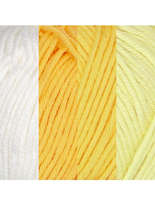 Lemon Bamboo Cotton Sport Yarn, 50g/Skein,  4 Skeins - Image 2